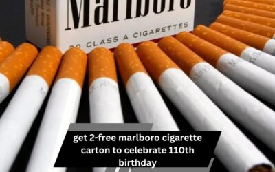 Get 2-Free Marlboro Cigarette Carton To Celebrate 110th Birthday