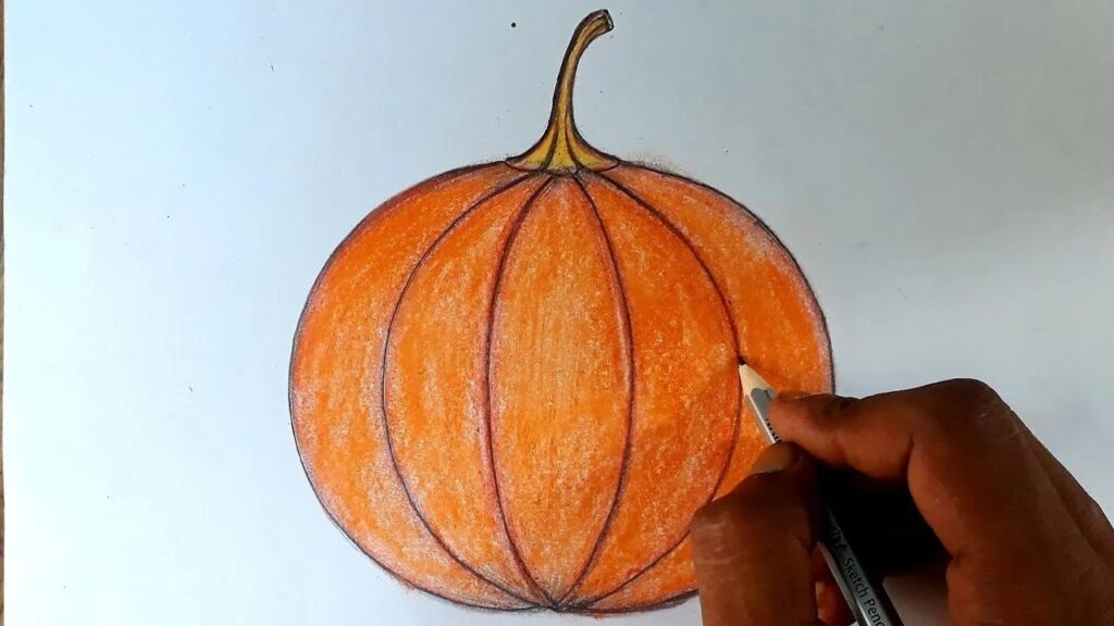 Drawing 6ya5lsy38aw pumpkin pencil